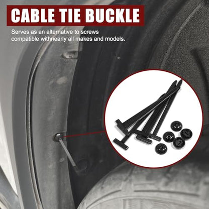 200 Pack Nylon Universal Cable Tie Buckle Zip Tie (200 Count)