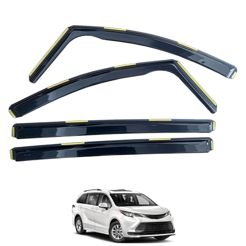 Rain Guards Compatible with Toyota Sienna 2021 (4 Count)