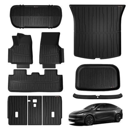 10PCS Floor Mats Full Set for 2025 2026 Tesla Model Y Juniper