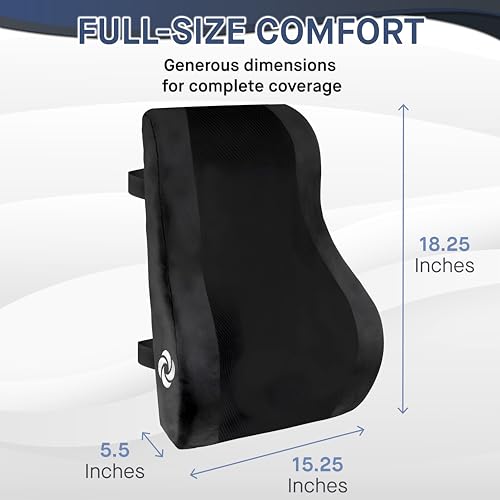 Lumbar Support Pillow Mid and Lower Back with Cooling