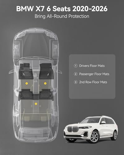 Floor Mats for BMW X7 6 Seats 2019