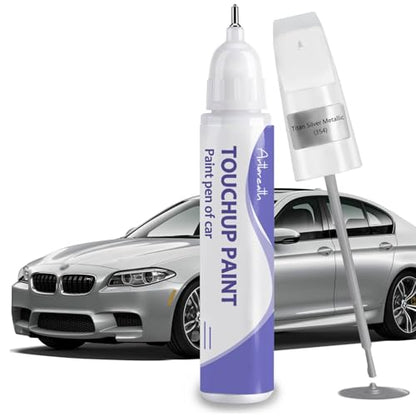 Titan Silver 354 Touch Up Paint for BMW OEM Color Match Car Paint Pen