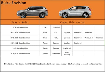 6 Layers Waterproof SUV Car Cover for Buick Envision 2015