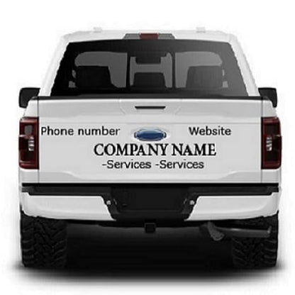 Custom Decals Stickers bussines Signs Lettering and Numbers Personalized Text for Crew cab Pickup Trucks (2 Count)