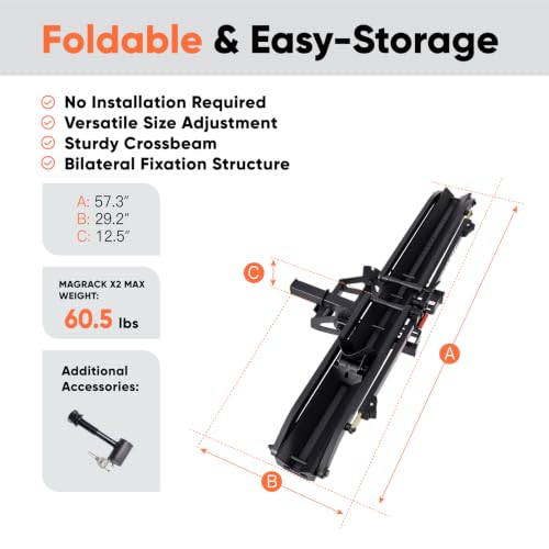 Single Ebike Rack for Tow Hitch 1 Bike