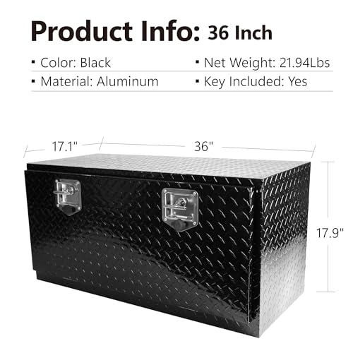 36 Inch Heavy Duty Aluminum Truck Tool Boxes for Bed of Truck