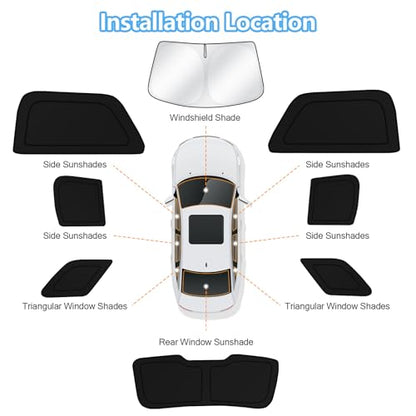 Car Window Shades for Ford Explorer 2011 (8 Count)