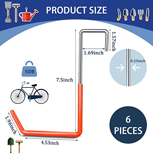 6 Pack Heavy Duty Rafter Hanger Hooks (6 Count)