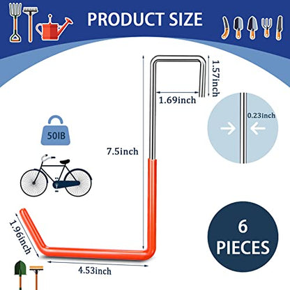 6 Pack Heavy Duty Rafter Hanger Hooks (6 Count)