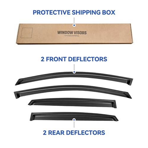 Window Visors Rain Guards Shield for 2013