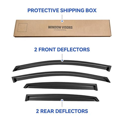 Window Visors Rain Guards Shield for 2013