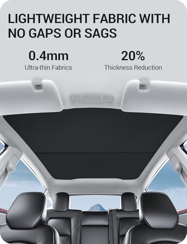 Sunshade Roof for 2026 2025 Tesla Model Y Juniper No Gap