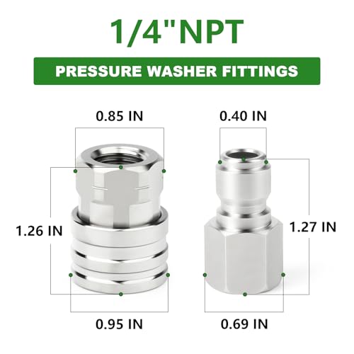 6PCS 304 Stainless Steel 1 (6 Count)