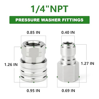 2PCS 304 Stainless Steel 1 (2 Count)