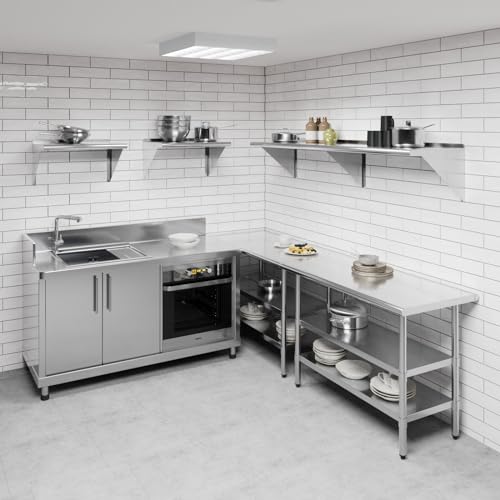 18 in. x 72 in. Stainless Steel Wall Mount Shelf