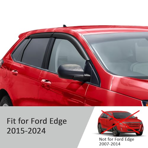 Tape on Extra Durable Rain Guards for Ford Edge 2015