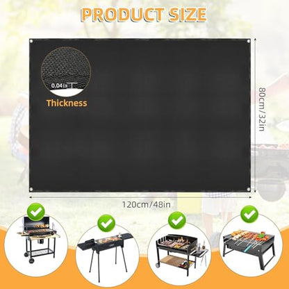 Under Grill Mat for Outdoor Grilling