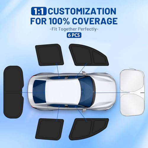 Car Window Shades for Toyota Camry 2012 (6 Count)