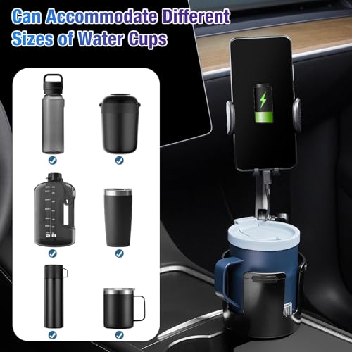 Cup Holder Phone Charger 15W Fast Charging Auto Clamping Holder