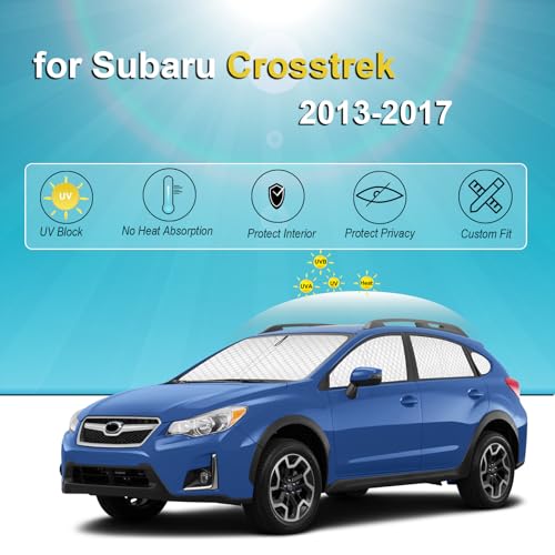 8pcs Thicken Sun Shades Custom Fit for Subaru Crosstrek 2013