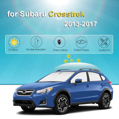8pcs Thicken Sun Shades Custom Fit for Subaru Crosstrek 2013