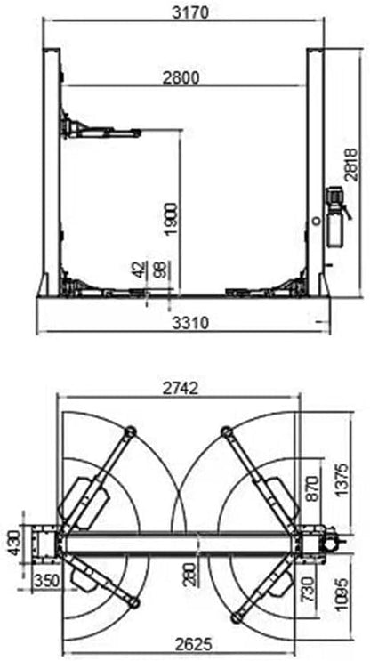 4.0HP 12000lbs Two