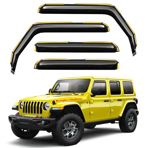 Window Rain Guards for Jeep Wrangler JL 2018