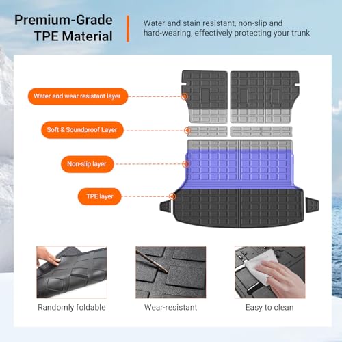 Cargo Mat & Backrest Mats Compatible with 2019