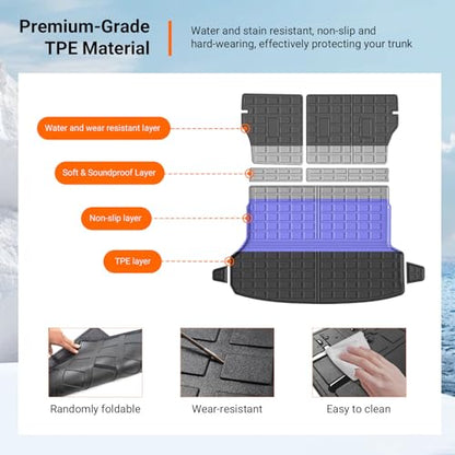 Cargo Mat & Backrest Mats Compatible with 2019