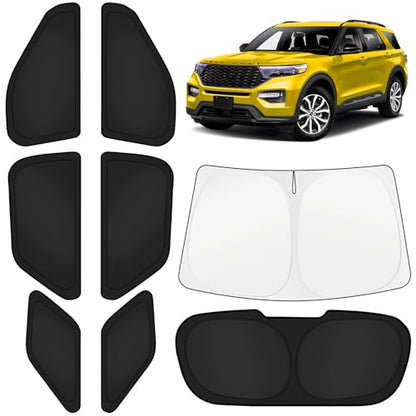 Car Window Shades for Ford Explorer 2020 (8 Count)