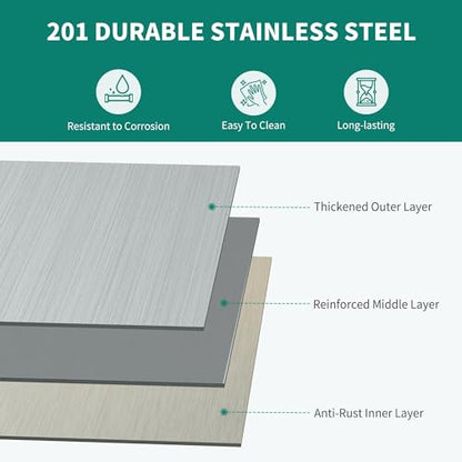 NSF Stainless Steel Shelves (5 Count)