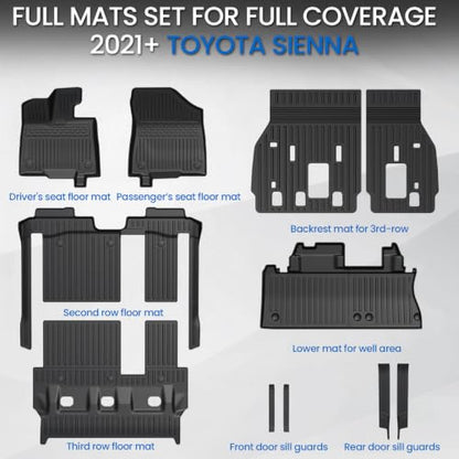 Floor Mats for Toyota Sienna 2021