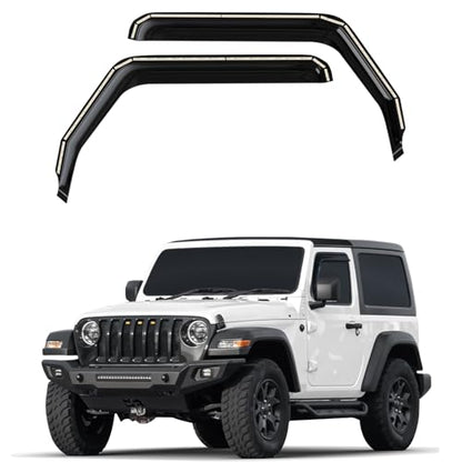 Window Deflectors Smoke Tinted in (2 Count)