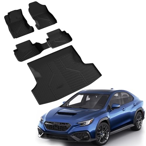 Floor Mats & Cargo Mat for Subaru WRX 2026 2025 2024 2023 2022 (3 Count)