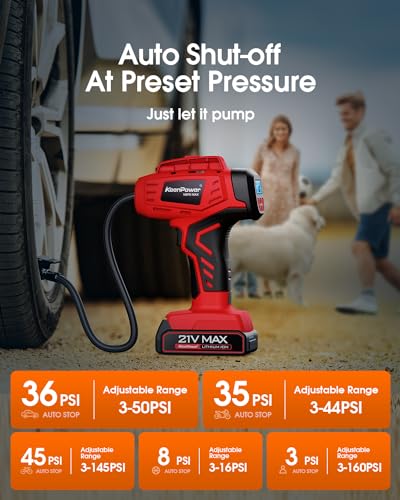 Digital Cordless Tire Inflator Portable Air Compressor Automatic 160PSI w