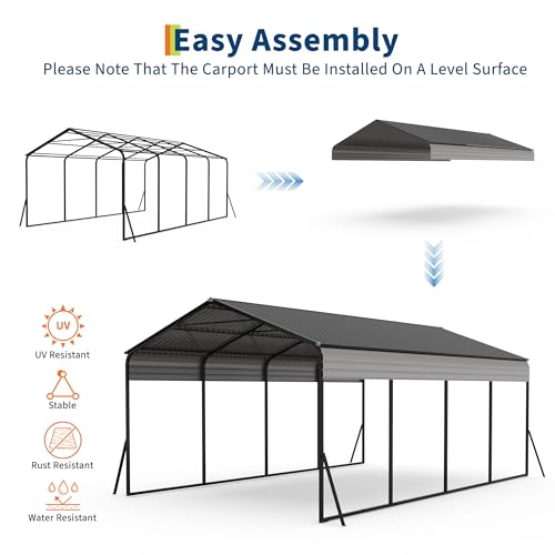 12x20 FT Metal Carport