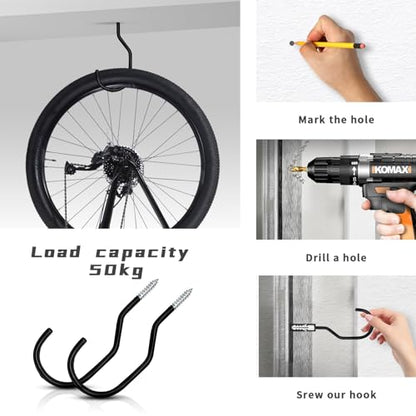 Bike Hooks Heavry Duty 6 (4 Count)