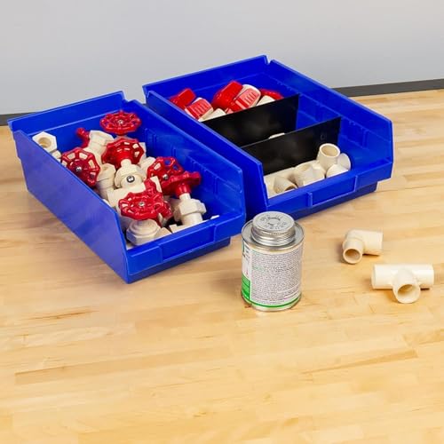 30130 Heavy Duty Plastic Shelf Bins (12 Count)