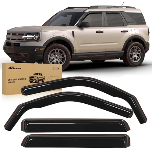 in Channel Rain Guards for Ford Bronco Sport 2021 (4 Count)