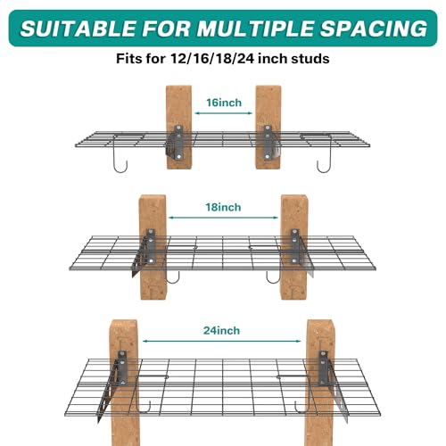 Wall Mounted Garage Wall Shelves (4 Count)