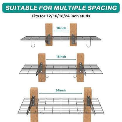 Wall Mounted Garage Wall Shelves (4 Count)
