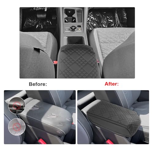 for 2025 2026 VW Tiguan Armrest Cover for 2025 2026 Volkswagen Tiguan Accessories 2025 2026 Tiguan Center Console Cover 2025 2026 Tiguan Middle Console Cover Add Soft Cotton Cushion