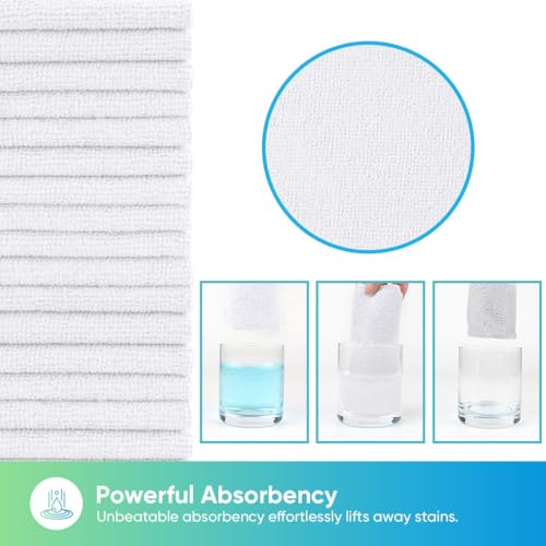 White Microfiber Cleaning Cloth 10 PK (10 Count)