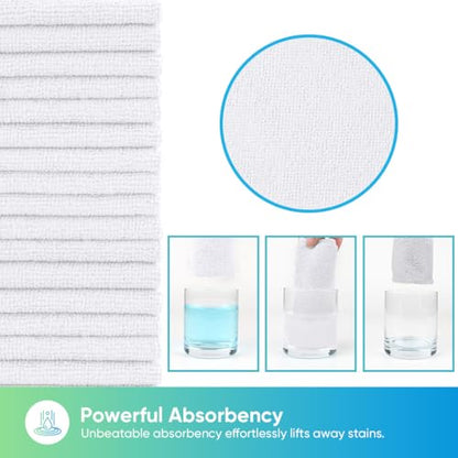 White Microfiber Cleaning Cloth 10 PK (10 Count)