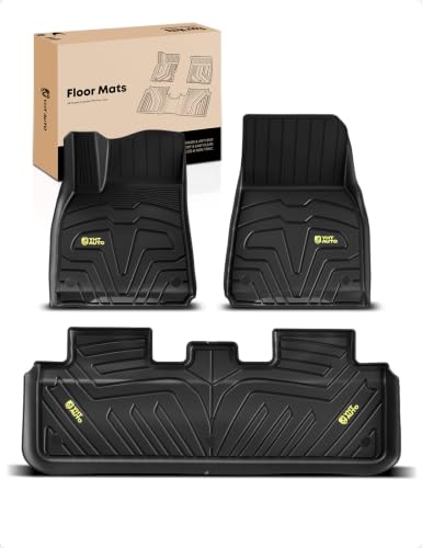 Automotive Floor Mats for Tesla Model Y 2020 (3 Count)