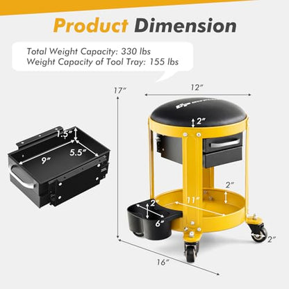 Rolling Mechanic Stool
