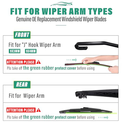 Windshield Wiper Blades Replacement for Kia Telluride 2020