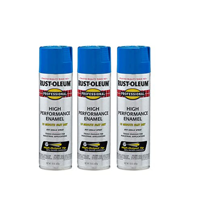Professional High Performance Gloss Safety Blue Spray Paint (45 Fl Oz)