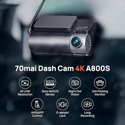 4K Dash Cam Front and Rear with STARVIS