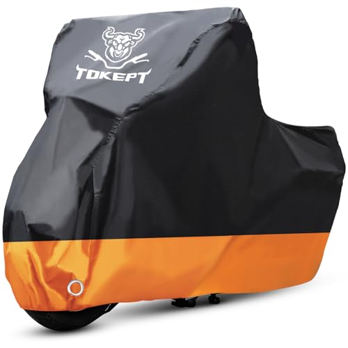 Motorcycle Cover Waterproof Outdoor Storage Fits Up to 86"